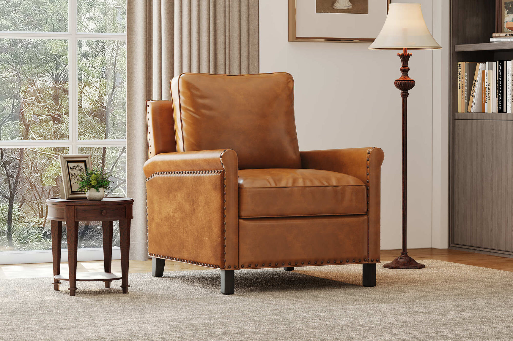 Jovany Leather Recliner Chair