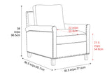 Jovany Leather Recliner Chair