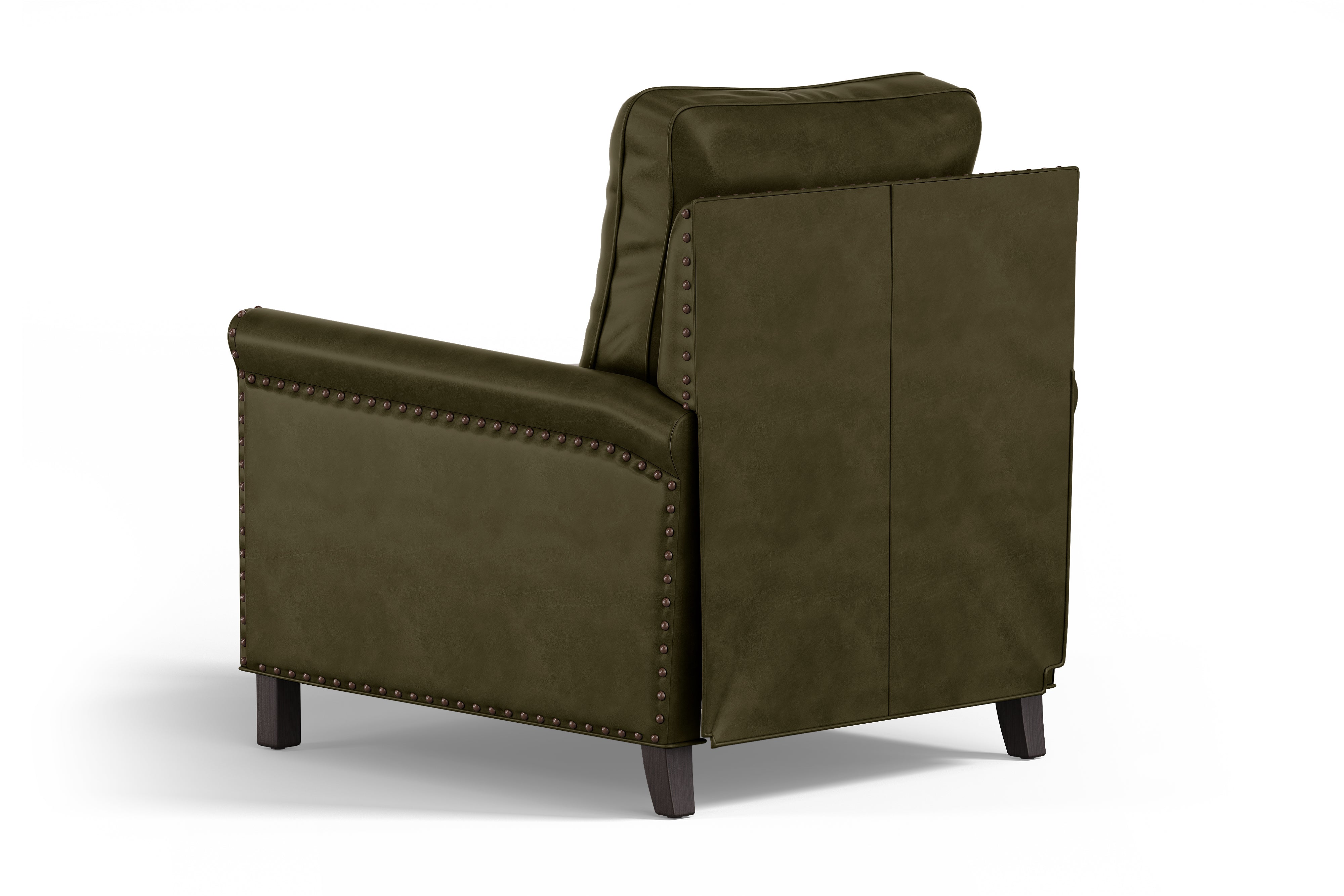 Valencia Jovany Top Grain Leather Recliner Chair, Olive Green