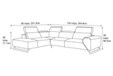 Juno Leather Sectional Sofa