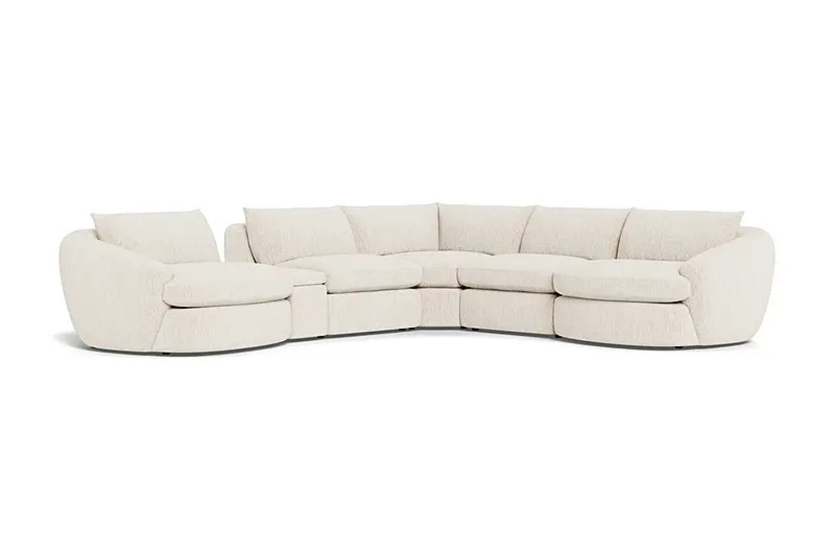 Valencia Kinsley Fabric Modular L-Shape Sofa, Beige
