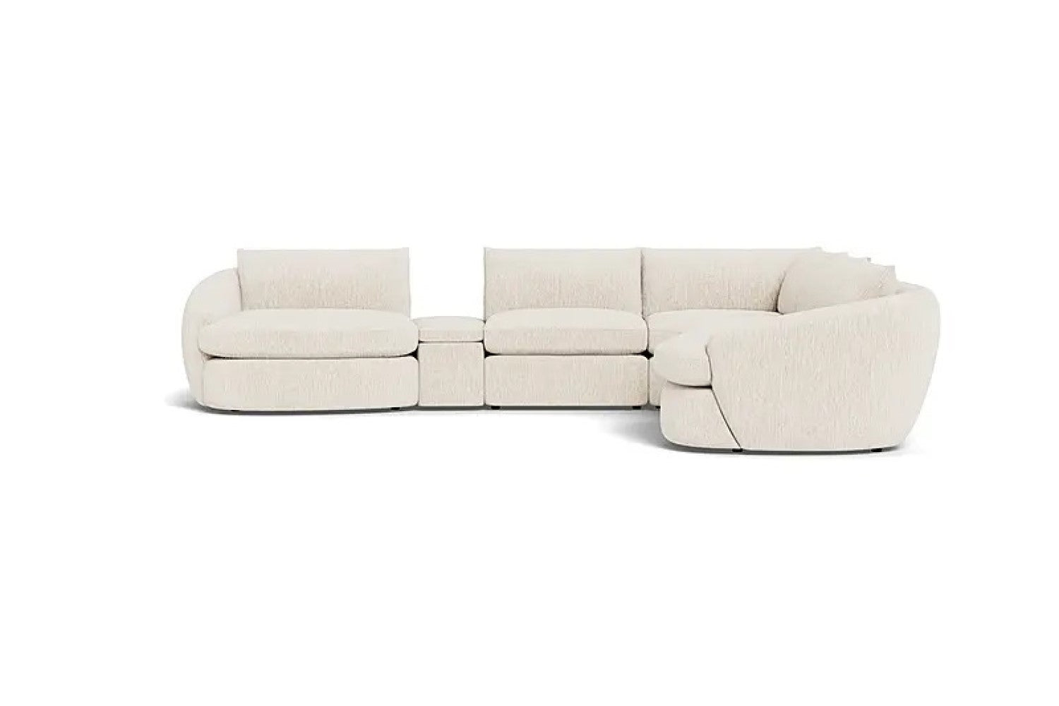 Valencia Kinsley Fabric Modular L-Shape Sofa, Beige