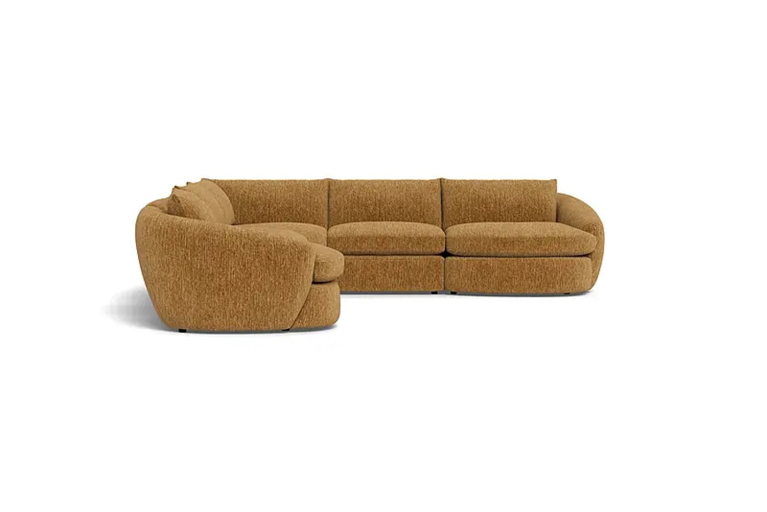 Valencia Kinsley Fabric Modular L-Shape Sofa, Tan