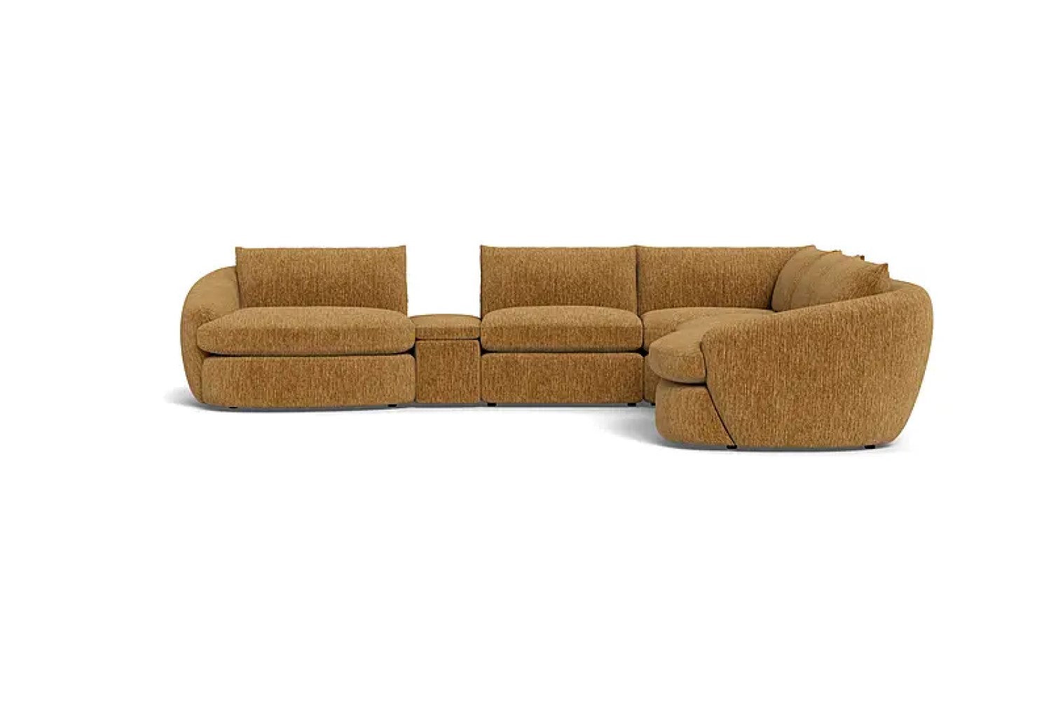 Valencia Kinsley Fabric Modular L-Shape Sofa, Tan