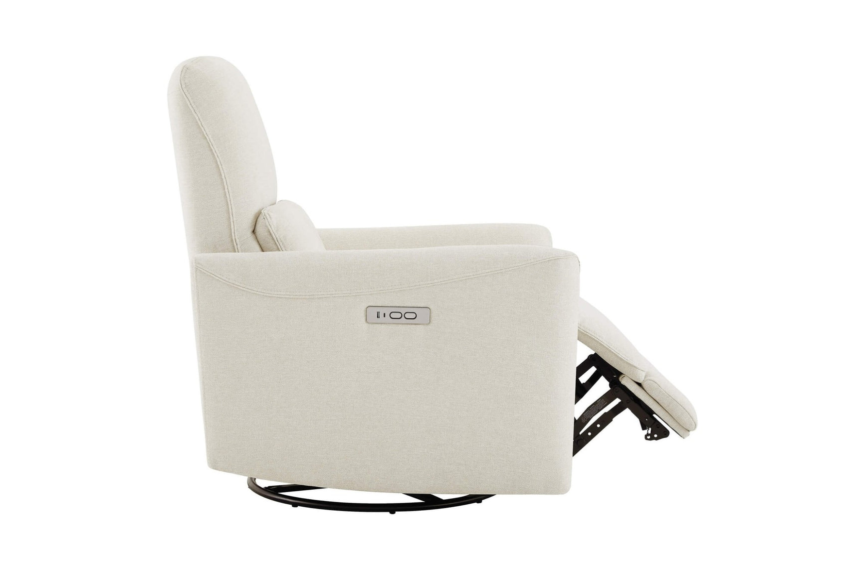 Kirstin Performance Fabric Swivel Recliner Chair