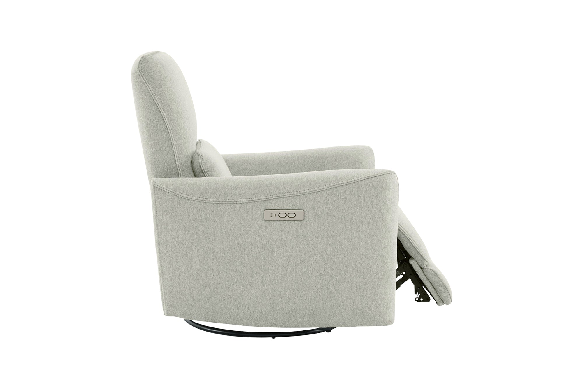 Kirstin Performance Fabric Swivel Recliner Chair