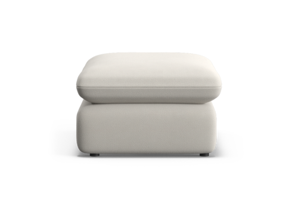 Valencia Kyra Fabric Ottoman, Snow White