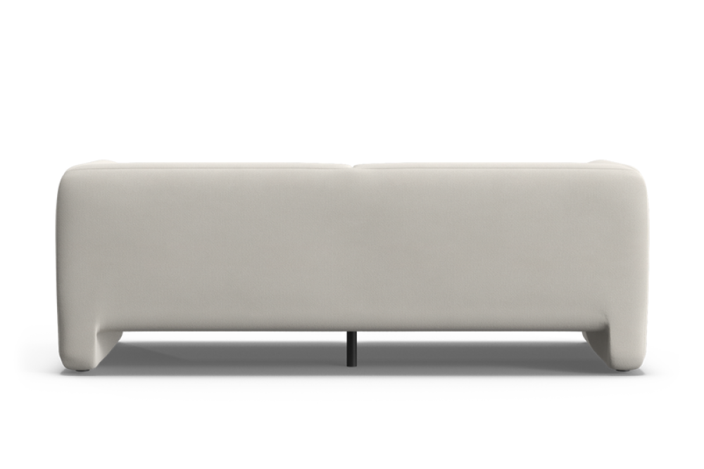 Valencia Kyra Fabric 3 Seater Wide Sofa, Snow White