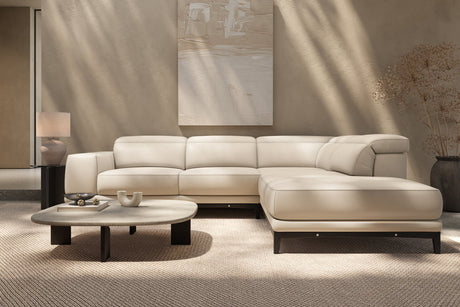 Valletta Leather Corner Sectional Sofa