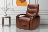 Laisha Leather Swivel Recliner Chair
