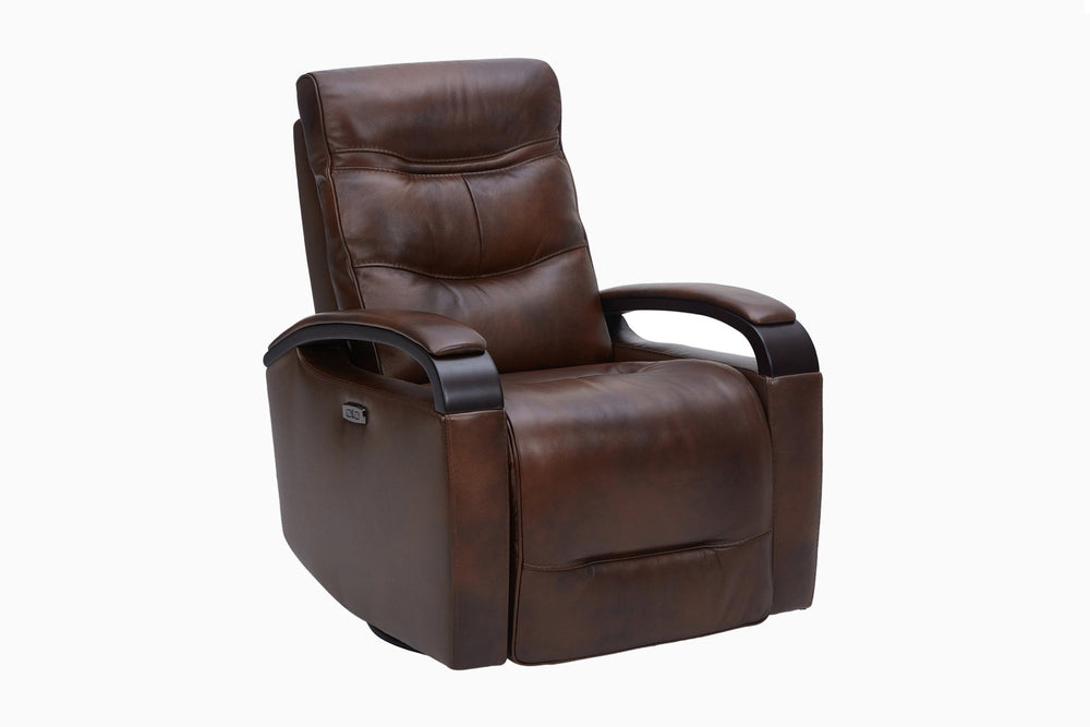 Power Glider Swivel Rocker Recliner Chair,Power Headrest,Double Layer Backrest