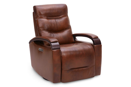 Laisha Leather Swivel Recliner Chair