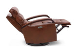 Laisha Leather Swivel Recliner Chair