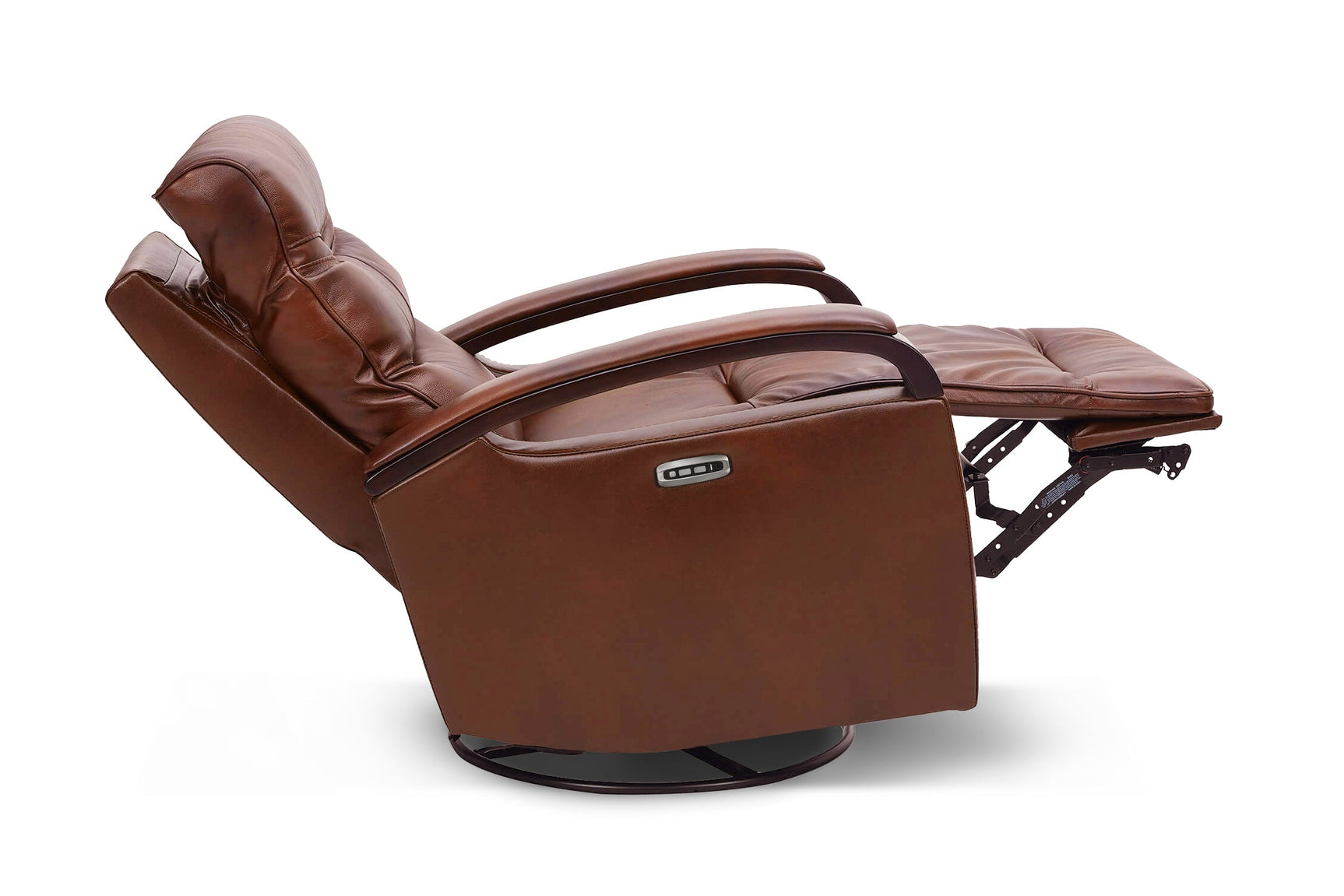 Laisha Leather Swivel Recliner Chair