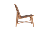 Lauren Leather & Wood Accent Chair