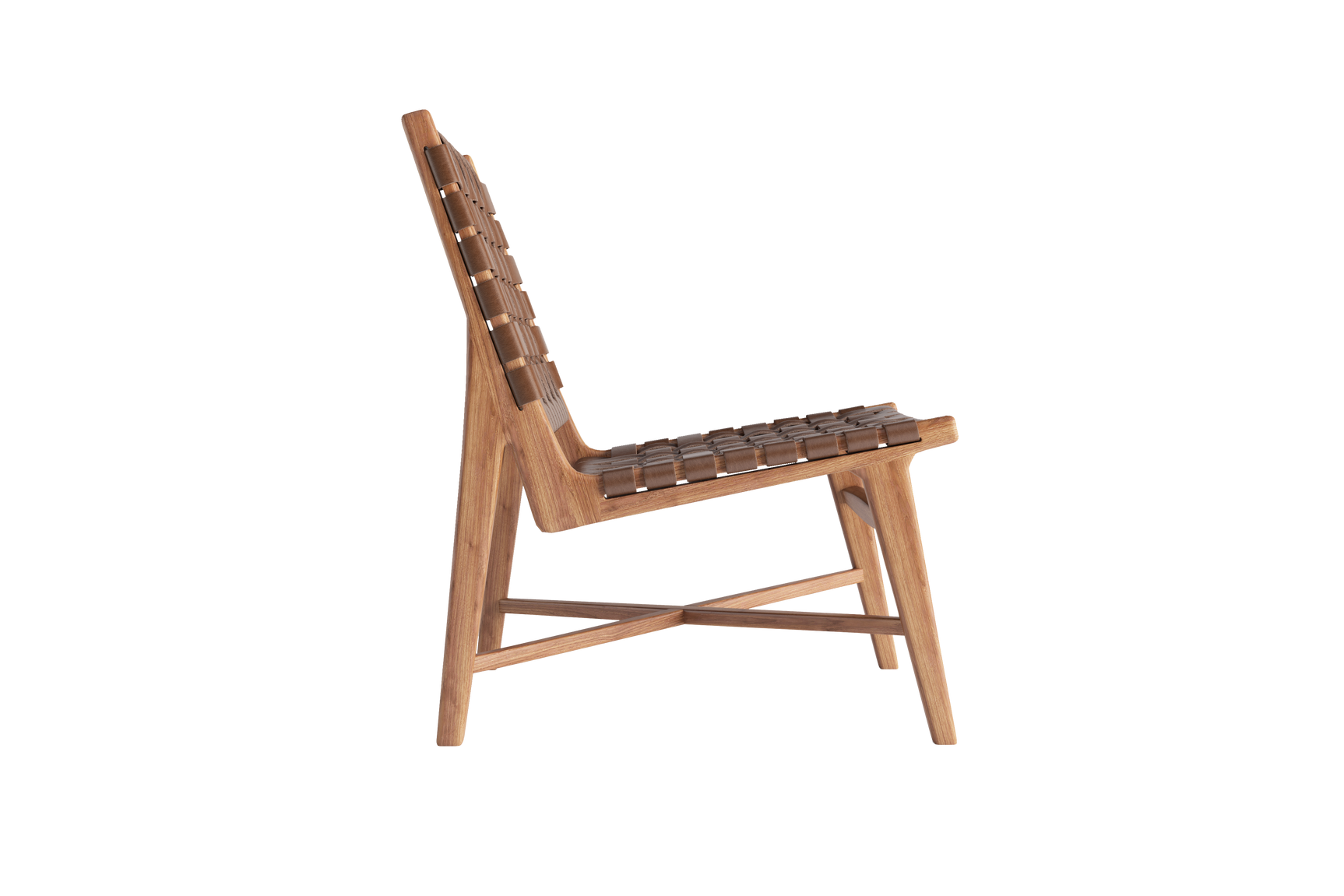 Lauren Leather & Wood Accent Chair