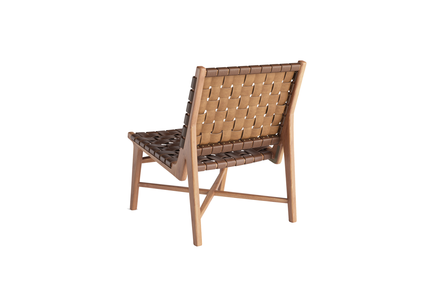 Lauren Leather & Wood Accent Chair