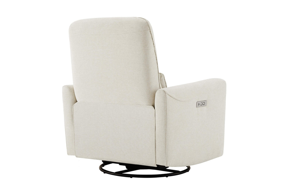 Valencia Kirstin Performance Fabric Swivel Glider Recliner Chair, Beige