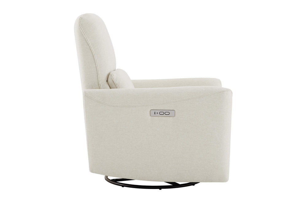 Valencia Kirstin Performance Fabric Swivel Glider Recliner Chair, Beige