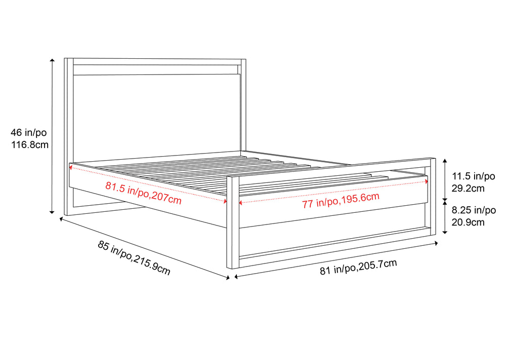 Valencia Leah Natural Teak Wood King Bed, Natural Color