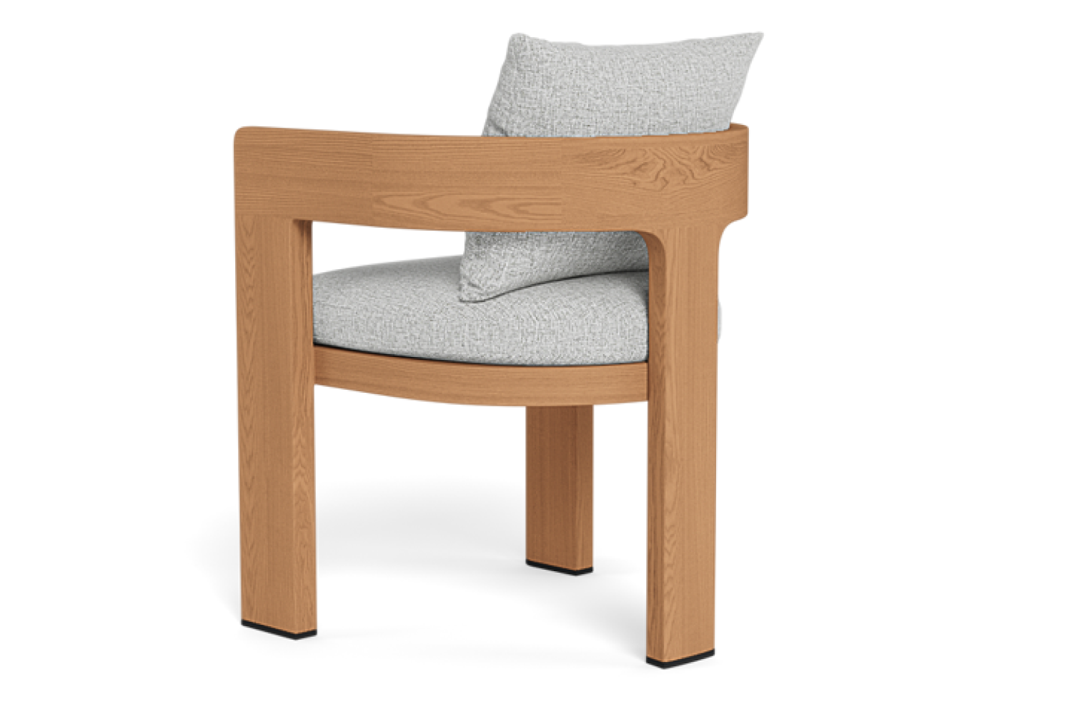 Valencia Leopold Teak Wood Dining Chair, Natural