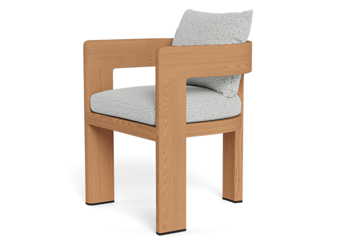 Valencia Leopold Teak Wood Dining Chair, Natural