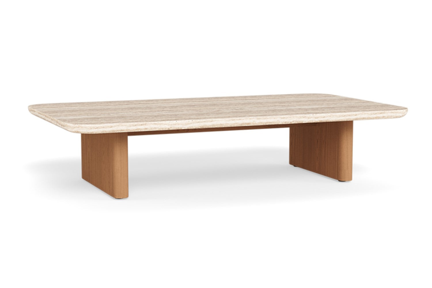 Valencia Leopold Teak Rectangular Outdoor Coffee Table, Natural