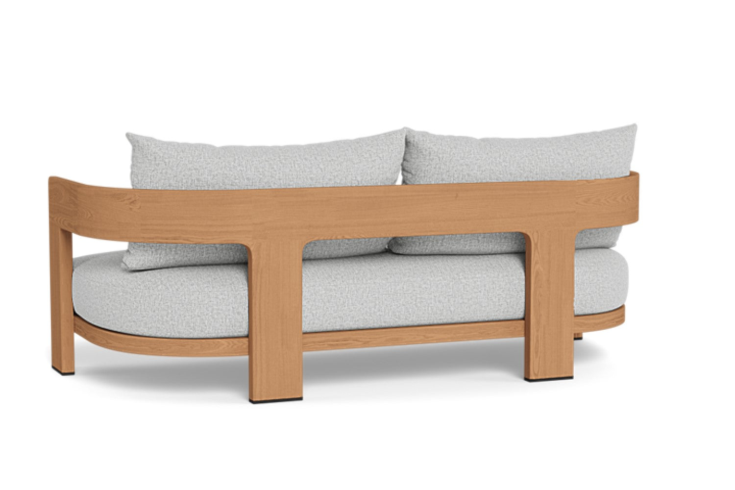 Valencia Leopold Teak Outdoor Loveseat Sofa, Natural