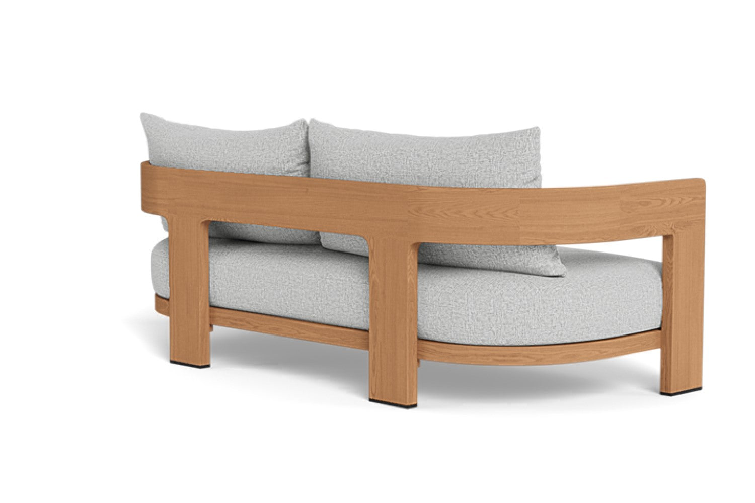 Valencia Leopold Teak Wood Loveseat Sofa, Natural