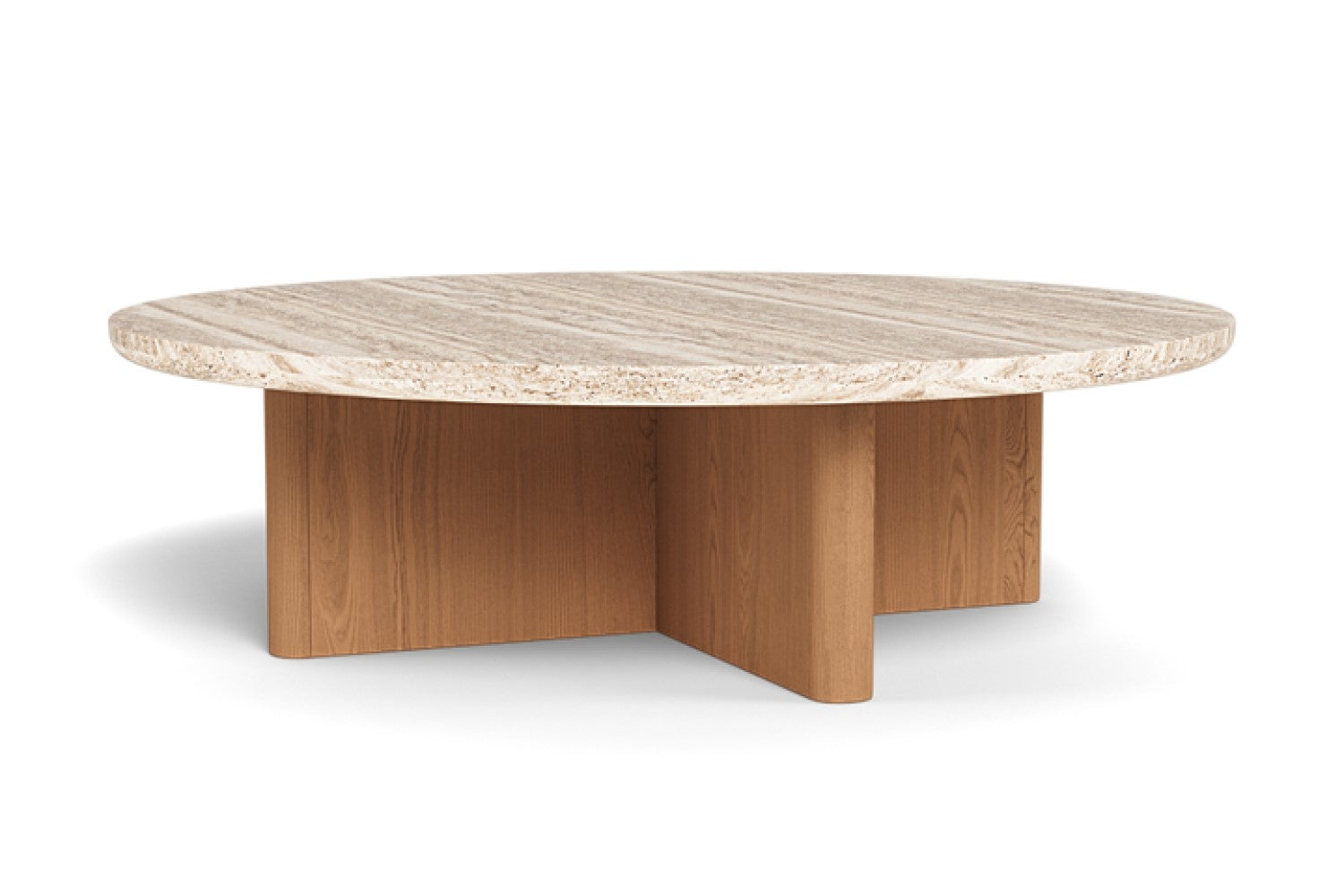 Valencia Leopold Teak Round Outdoor Coffee Table, Natural