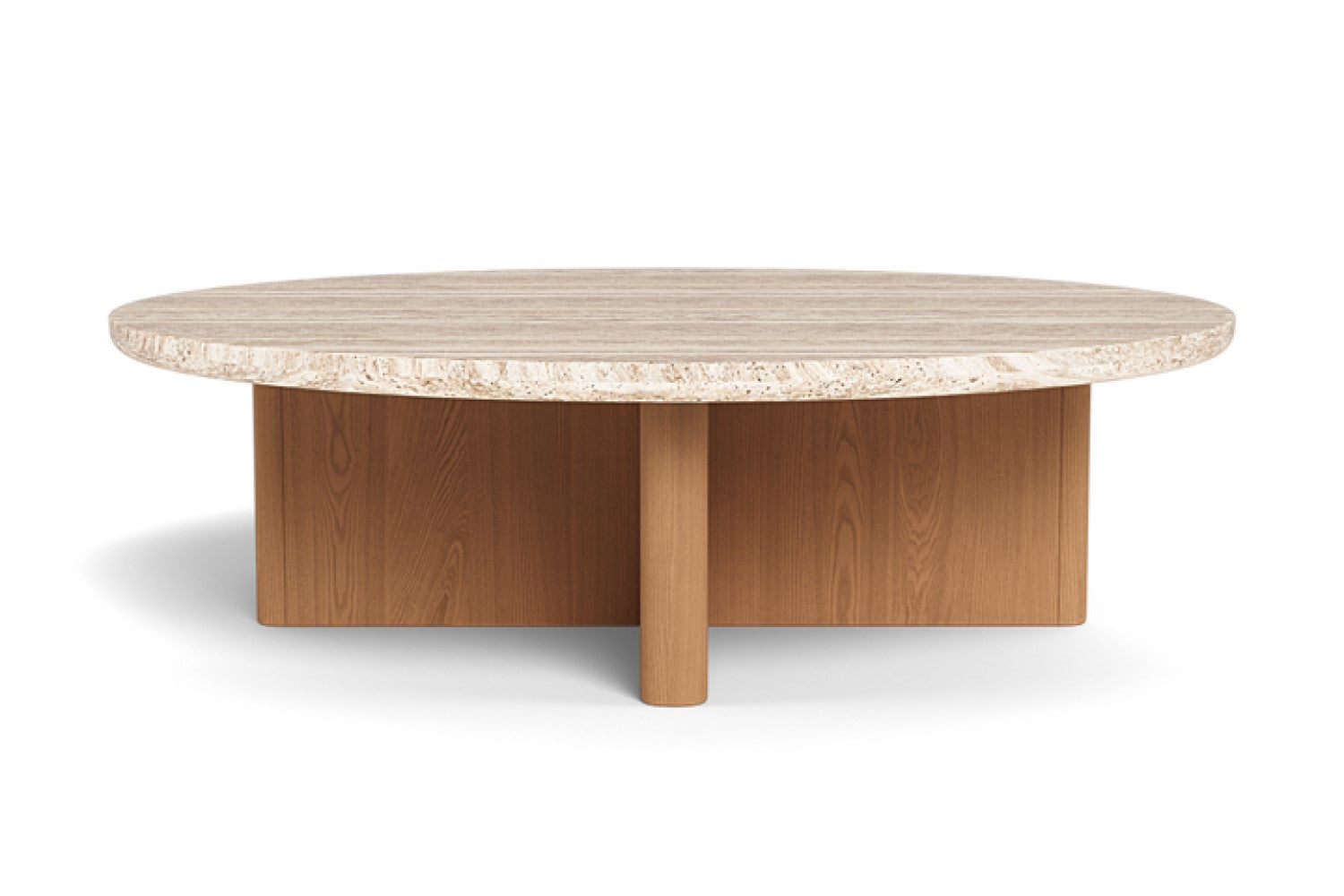 Valencia Leopold Teak Round Outdoor Coffee Table, Natural