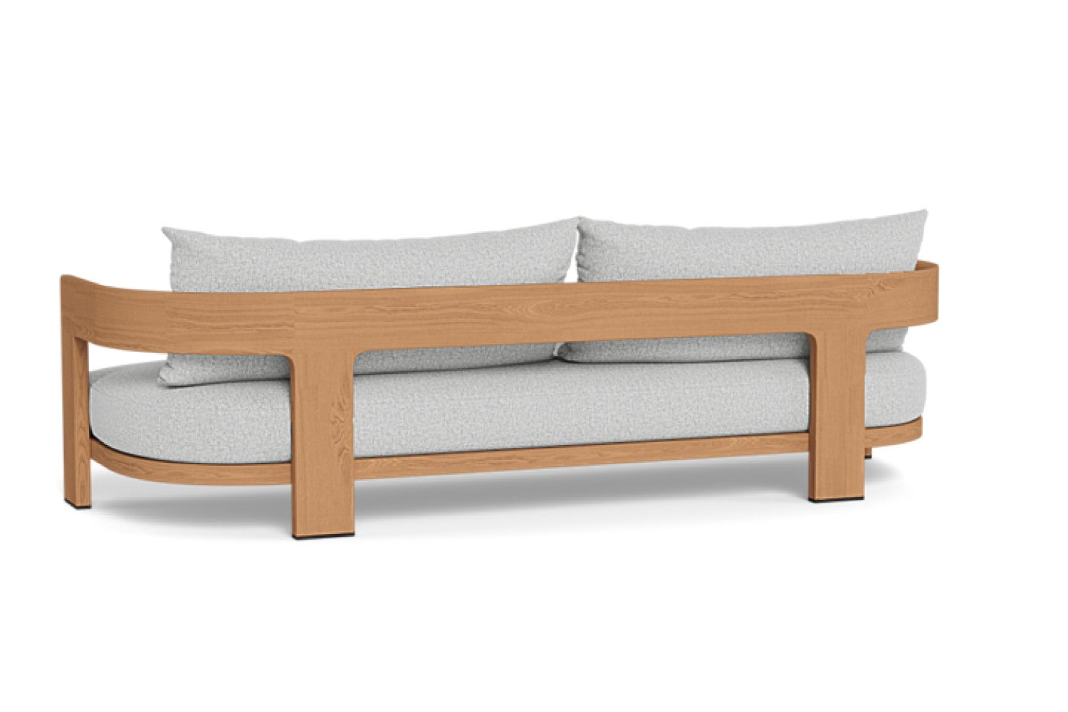 Valencia Leopold Teak Three Seat Sofa, Natural