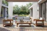 Leopold Teak Outdoor Sofa Loveseat