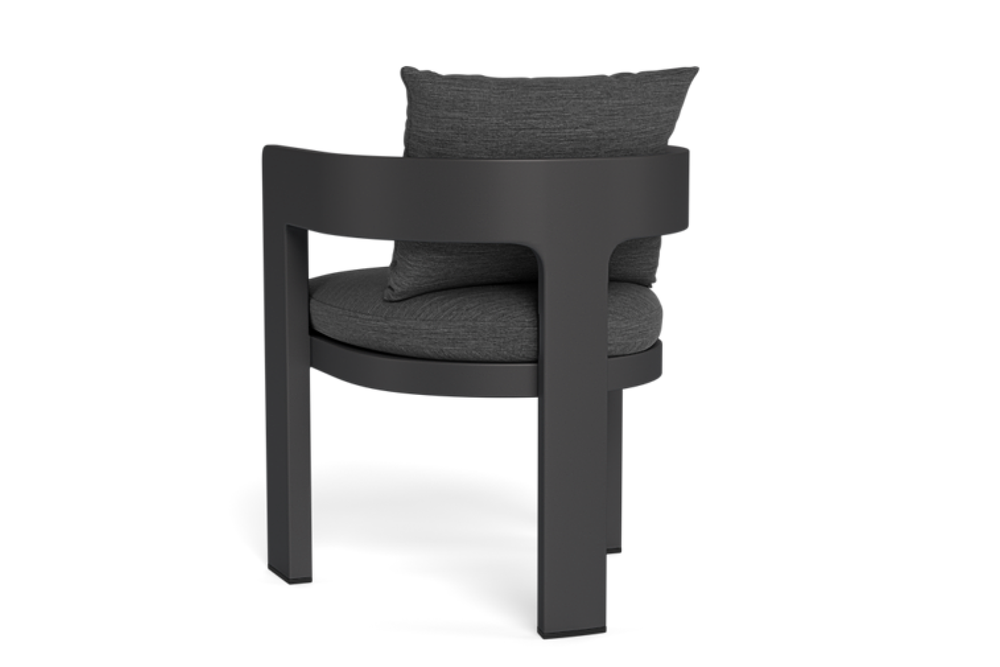 Valencia Leopold Aluminum Outdoor Dining Chair, Black