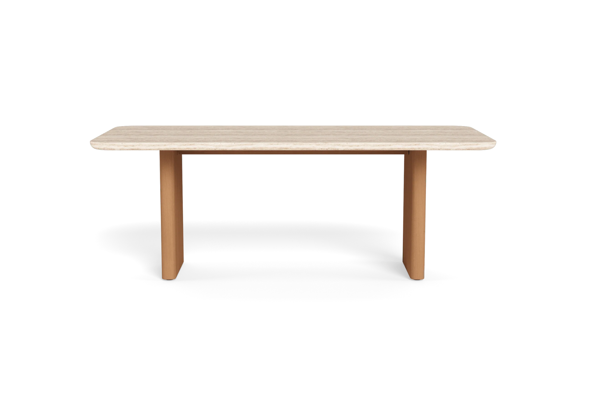 Valencia Leopold Teak Wood Rectangular Dining Table, Natural