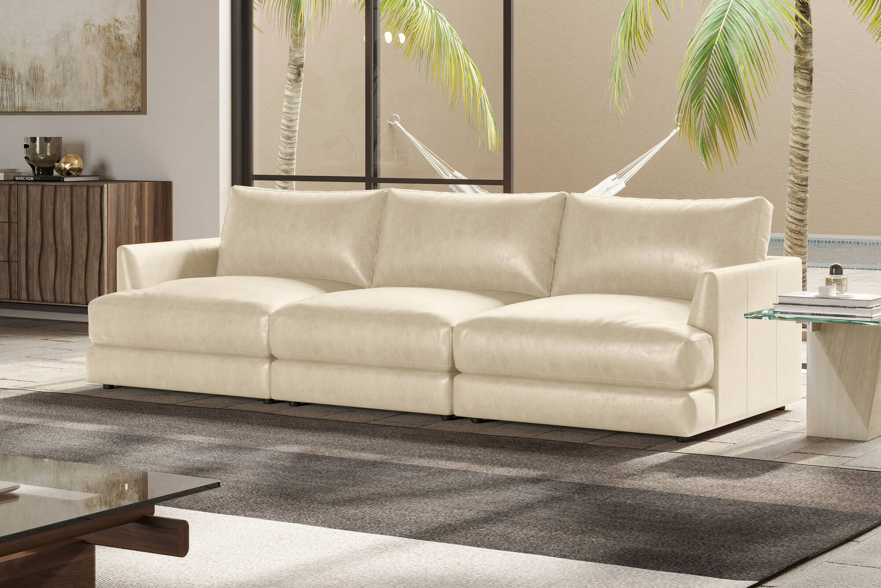 Serena Leather Sofa