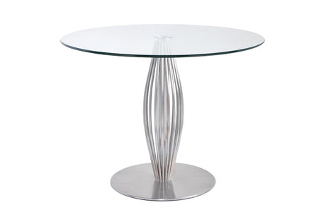 Coralie Glass Round Dining Table