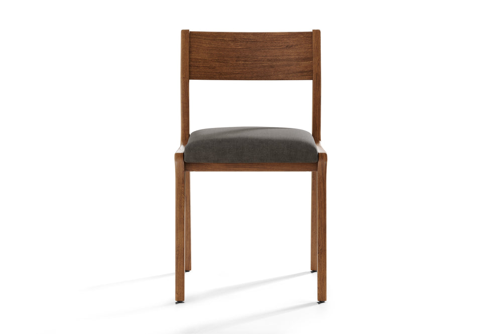 Valencia Lucrezia Teak Wood Dining Chair, Walnut