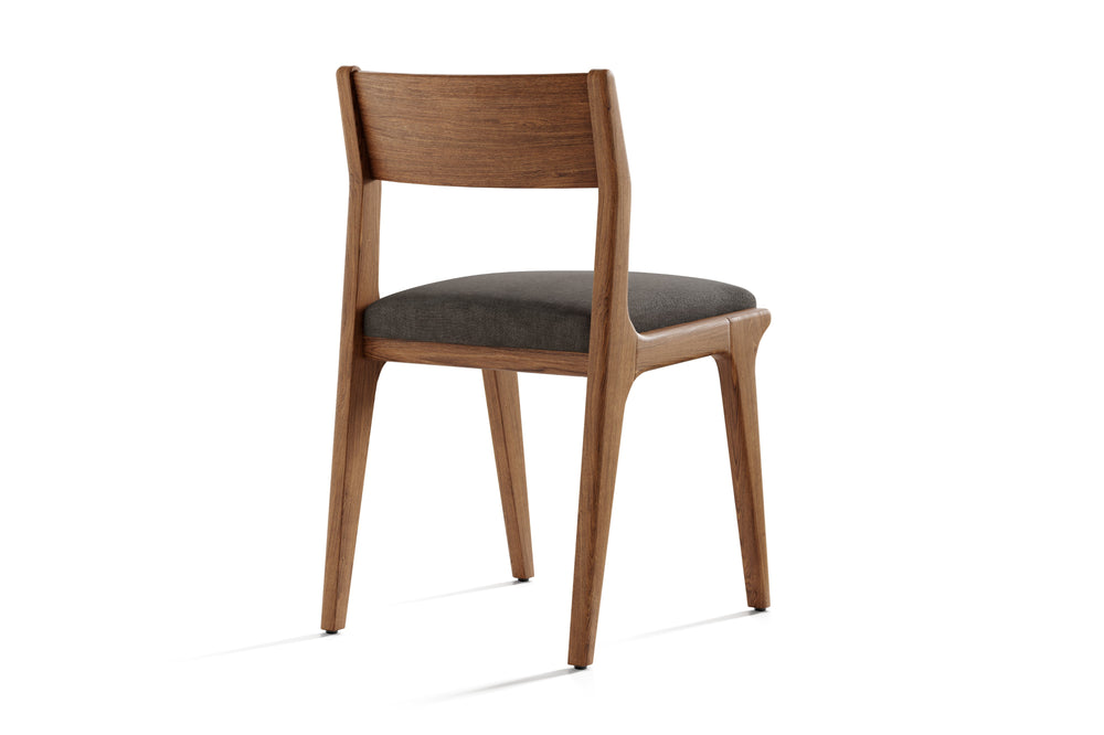 Valencia Lucrezia Teak Wood Dining Chair, Walnut