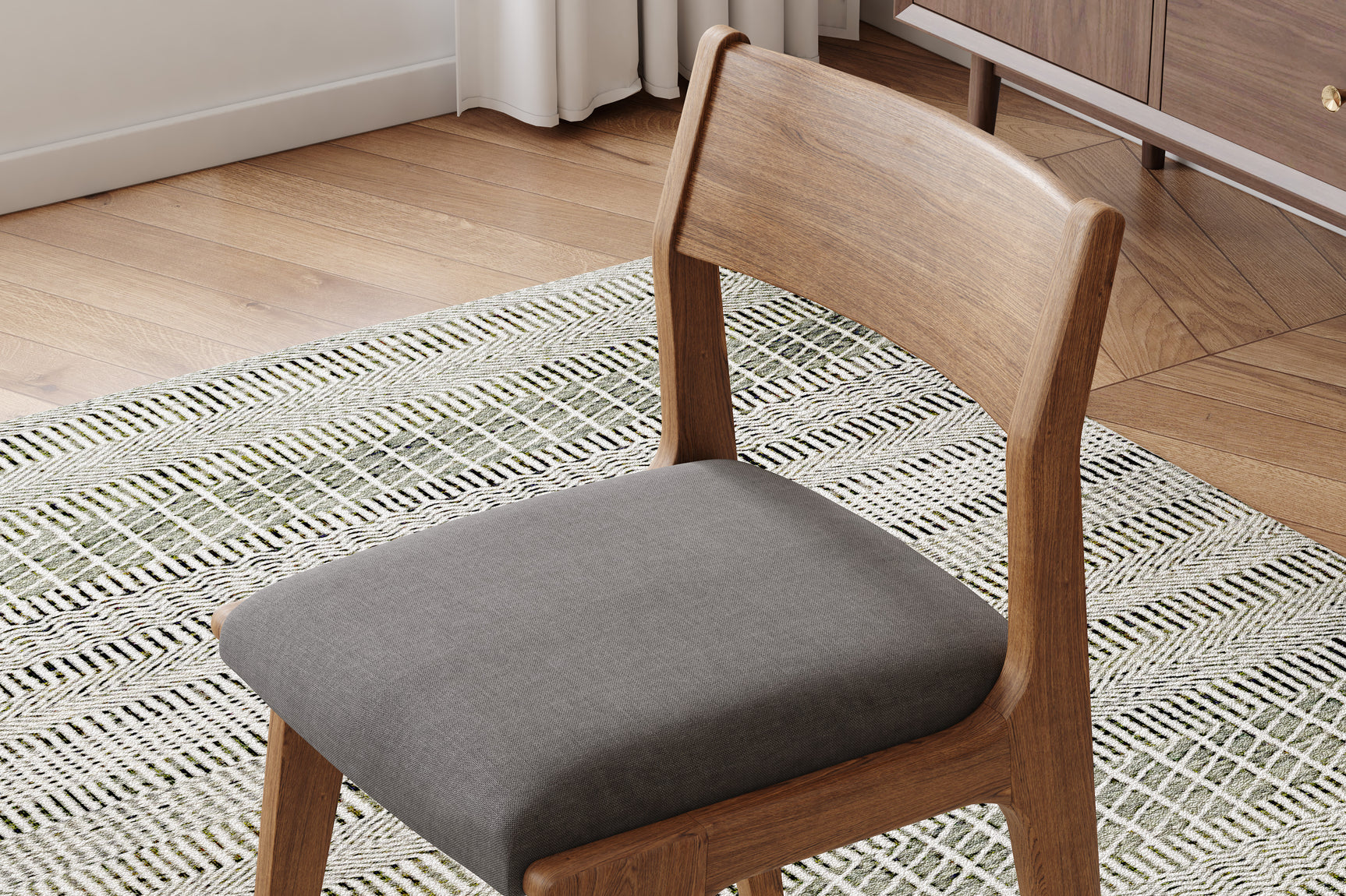 Lucrezia Fabric Dining Chair (Set of 2)