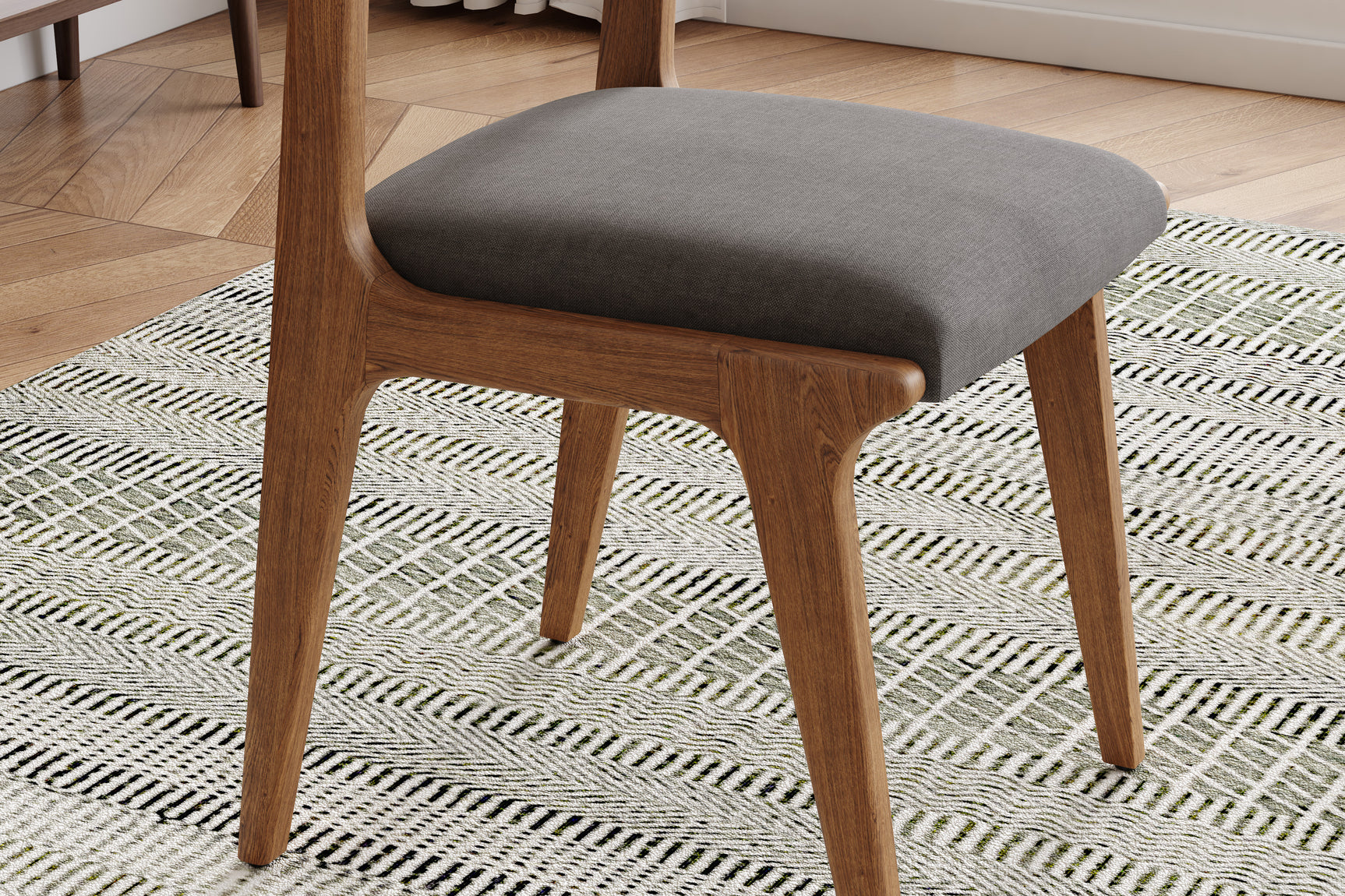 Lucrezia Fabric Dining Chair (Set of 2)