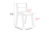 Lucrezia Fabric Dining Chair (Set of 2)