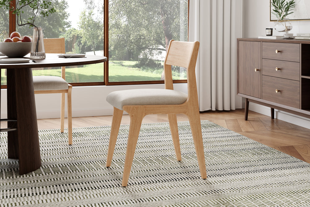 Valencia Lucrezia Wood Dining Chair, White Oak