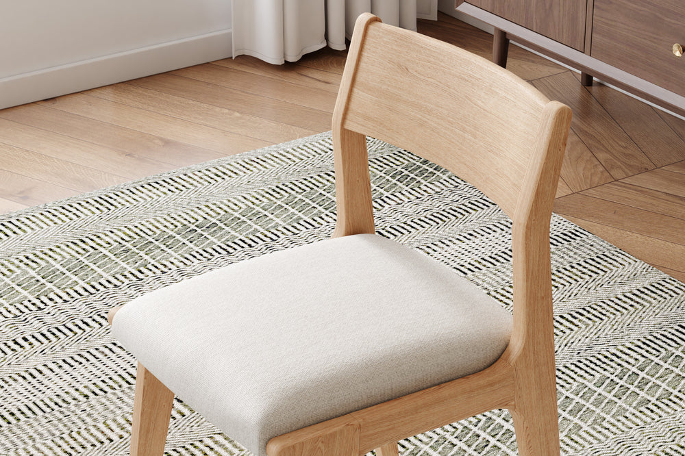 Valencia Lucrezia Wood Dining Chair, White Oak