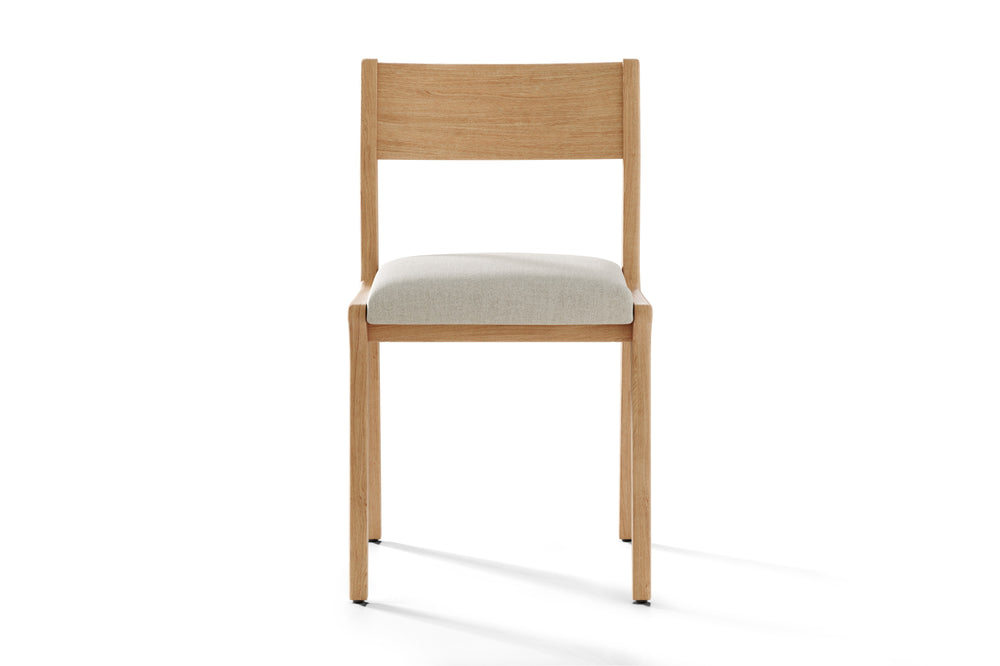 Valencia Lucrezia Wood Dining Chair, White Oak