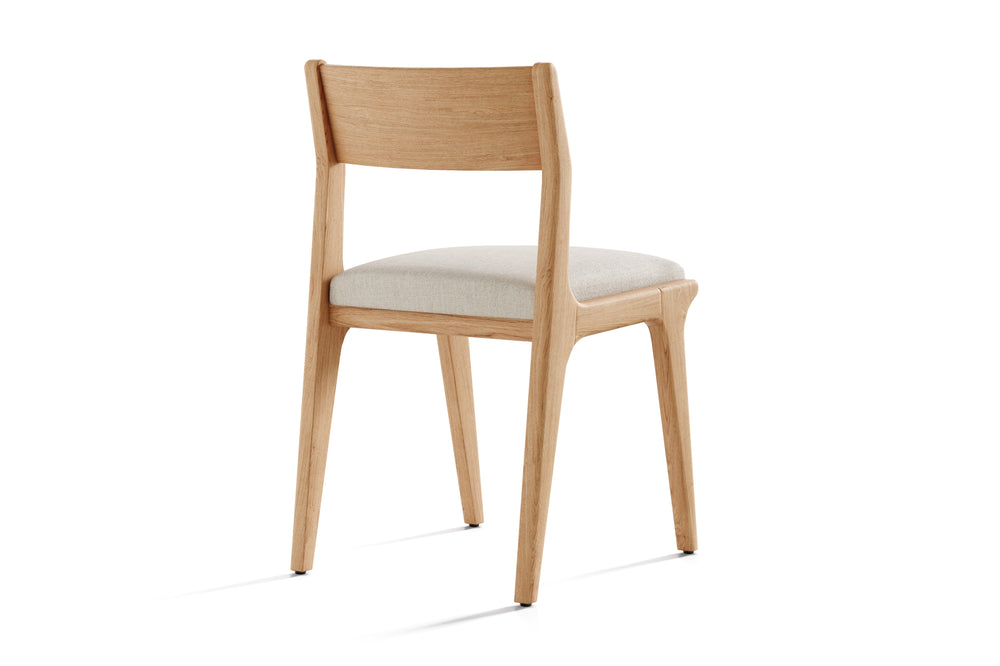 Valencia Lucrezia Wood Dining Chair, White Oak