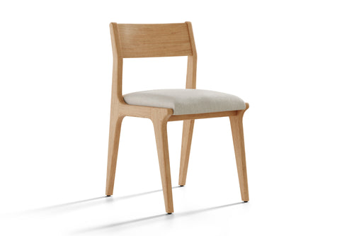 Valencia Lucrezia Wood Dining Chair, White Oak