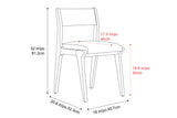 Lucrezia Fabric Dining Chair (Set of 2)