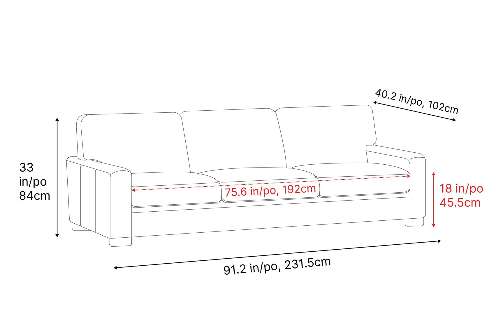 Luton Leather Sofa
