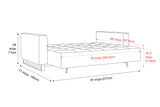Maria Fabric Sofa Bed